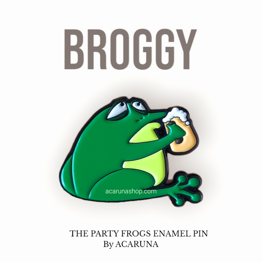The Party Frogs Enamel Pins - BROGGY