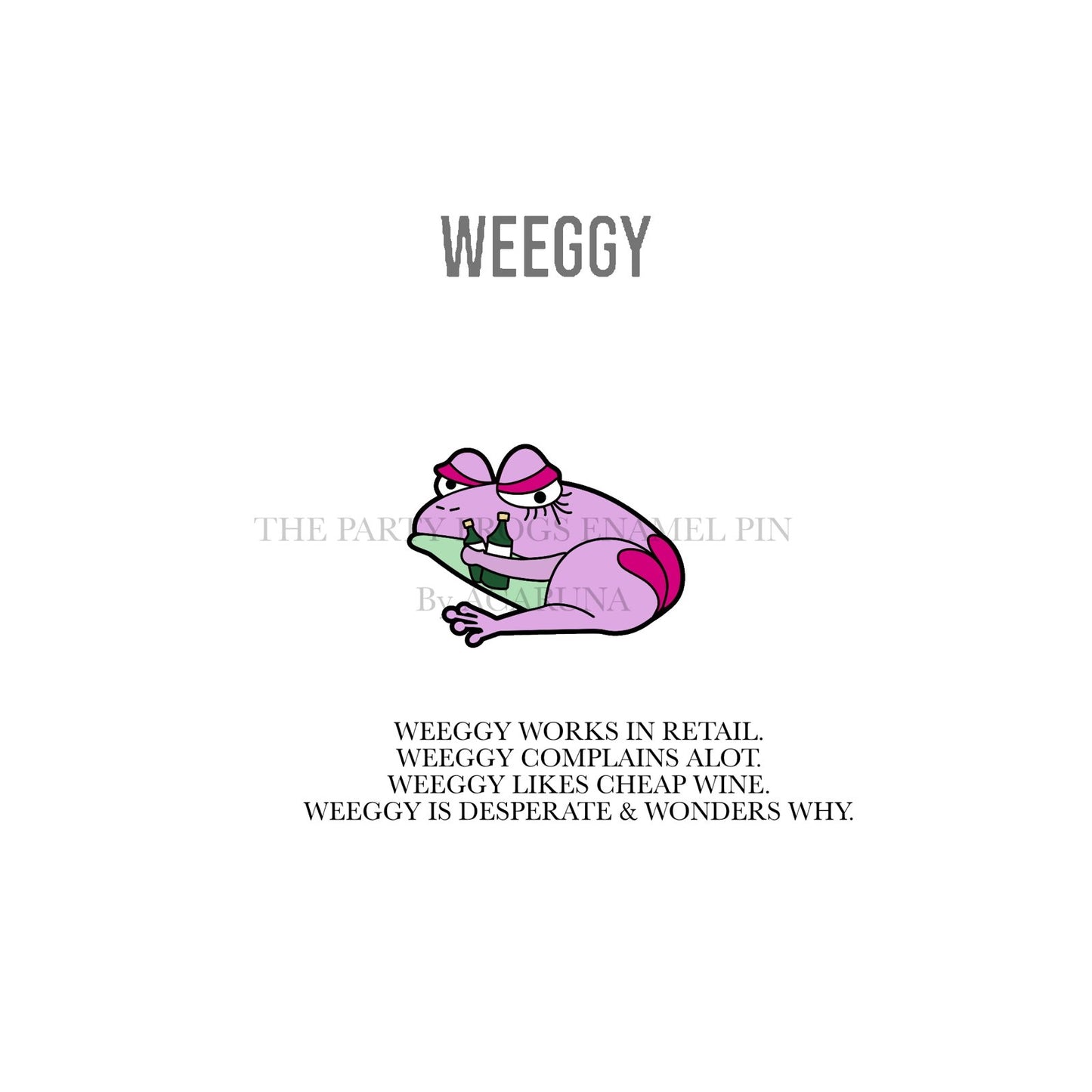 The Party Frogs Enamel Pins - WEEGGY
